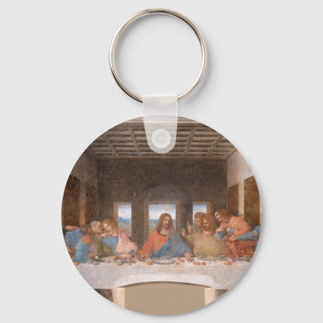 The Last Supper by Leonardo Da Vinci Key Ring (Front)