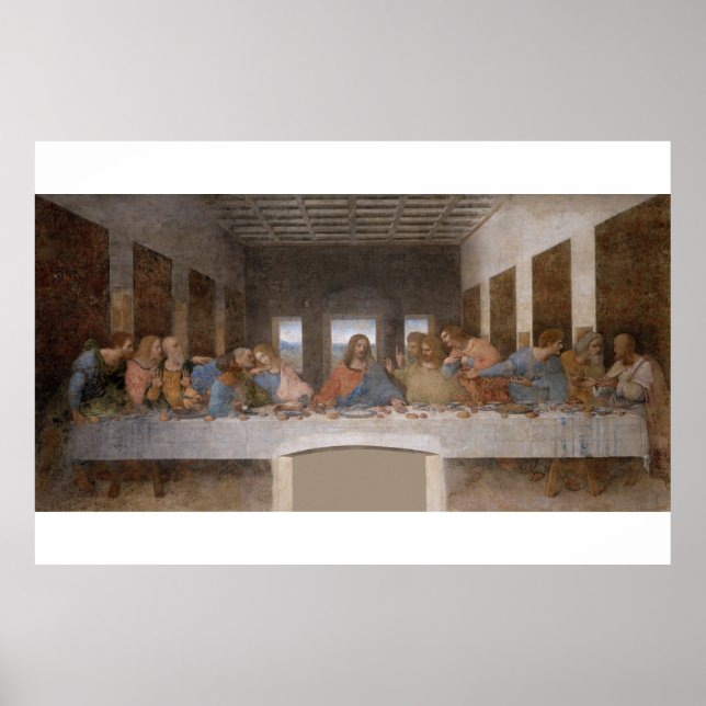 The Last Supper by Leonardo Da Vinci  Poster (Front)