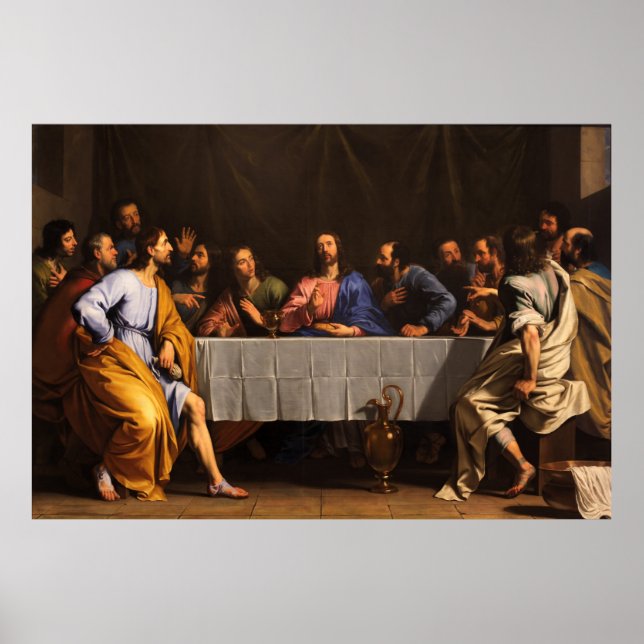The Last Supper by Philippe de Champaigne (1648) Poster (Front)