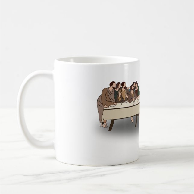 The Last Supper – Christian Easter  Coffee Mug (Left)