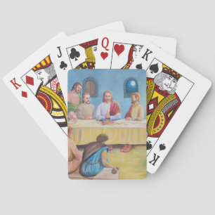 The Last Supper: Jesus and the Disciples Playing Cards