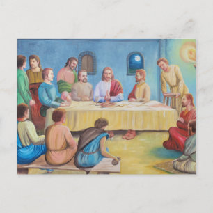 The Last Supper: Jesus and the Disciples Postcard