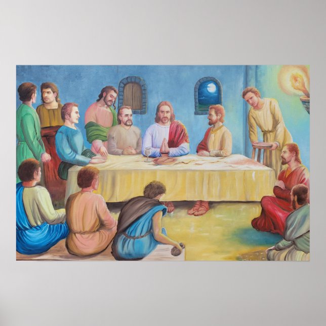 The Last Supper: Jesus and the Disciples Poster (Front)