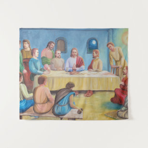 The Last Supper: Jesus and the Disciples Tapestry