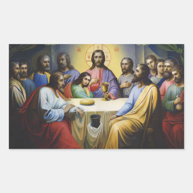 The Last Supper Jesus Christ Stickers | Zazzle