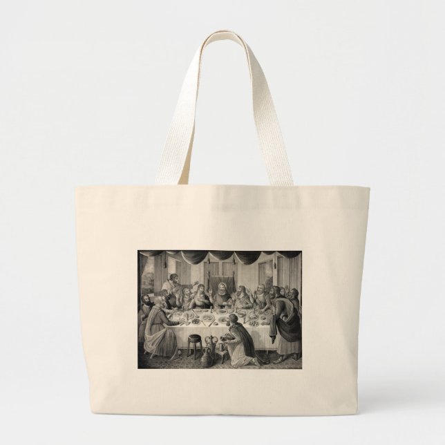 The Last Supper Large Tote Bag (Front)