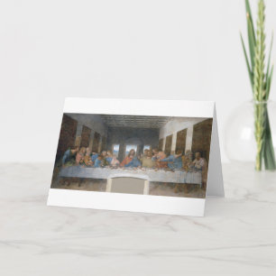 The Last Supper, Leonardo da Vinci, 1495-1498 Card