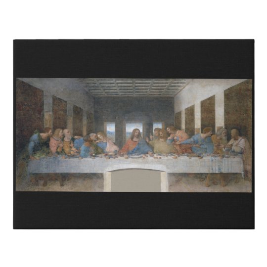 The Last Supper, Leonardo da Vinci, 1495-1498 Faux Canvas ...