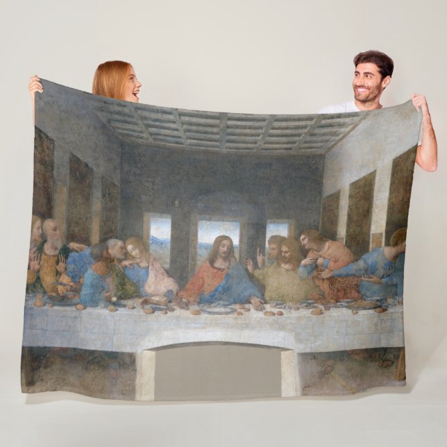 The Last Supper, Leonardo da Vinci Fleece Blanket (In Situ)