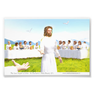 The Last Supper of Jesus - Eucharist Photo Print