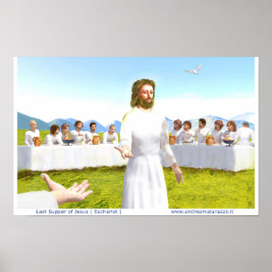The Last Supper of Jesus ( Eucharist ) Poster