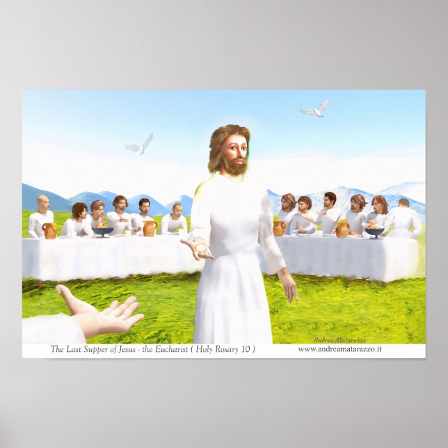 The Last Supper of Jesus - Eucharist Poster (Front)
