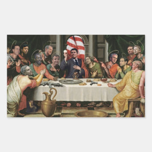 The Last Supper of the Republican Party Rectangular Sticker