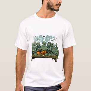 The Last Supper of Zombies – Halloween Parody T-Shirt