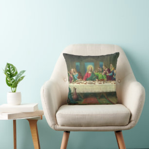 The Last Supper Originally by Leonardo da Vinci Cushion