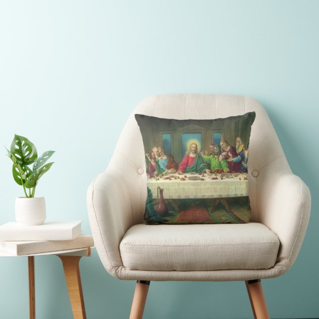The Last Supper Originally by Leonardo da Vinci Cushion (Chair)