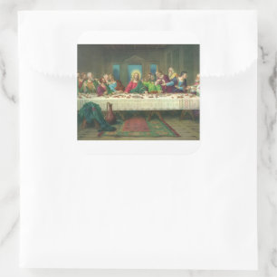 The Last Supper Originally by Leonardo da Vinci Square Sticker