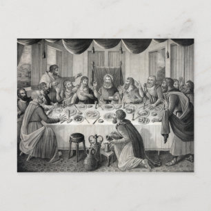 "The Last Supper" postcard