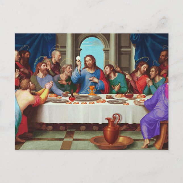 The last supper postcard (Front)