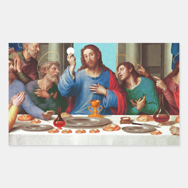 The last supper rectangular sticker (Front)