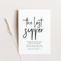 The Last Supper Rehearsal Dinner Invitation