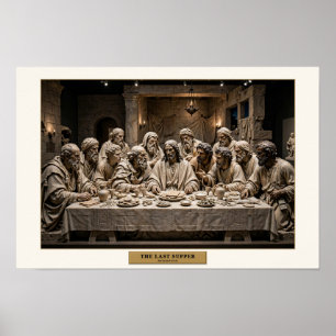 The Last Supper — Renaissance Marble Poster