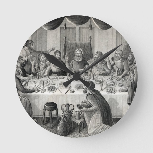 The Last Supper Round Clock (Front)