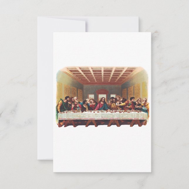 The Last Supper Thank You Card (Front)