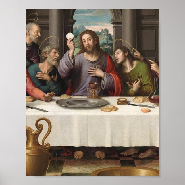 The Last Supper Vicente Juan Masip Poster (Front)