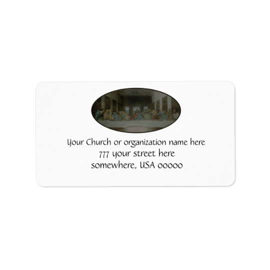 The Last Supper Vintage Address Label