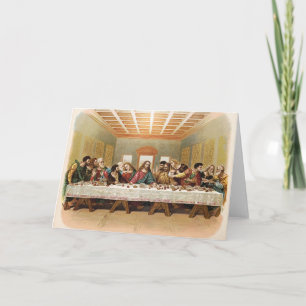 The Last Supper Vintage Art Card