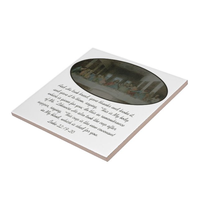 The Last Supper Vintage Tile (Side)