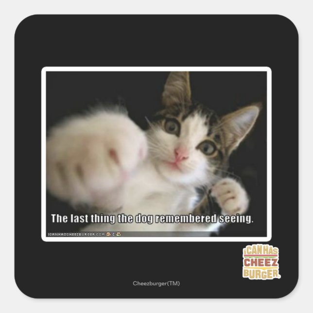 The last thing square sticker (Front)