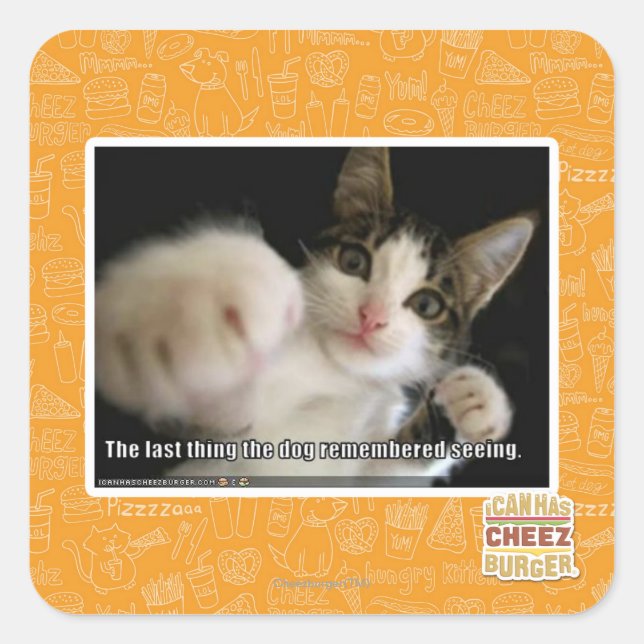 The last thing square sticker (Front)