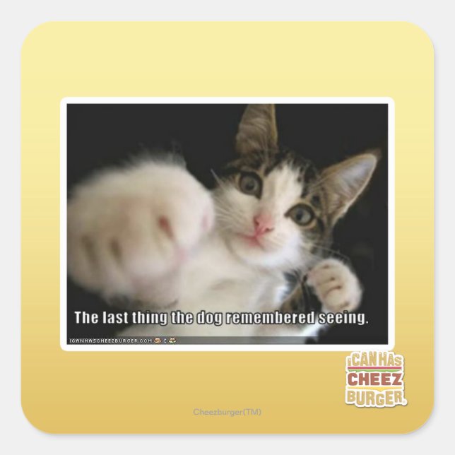 The last thing square sticker (Front)