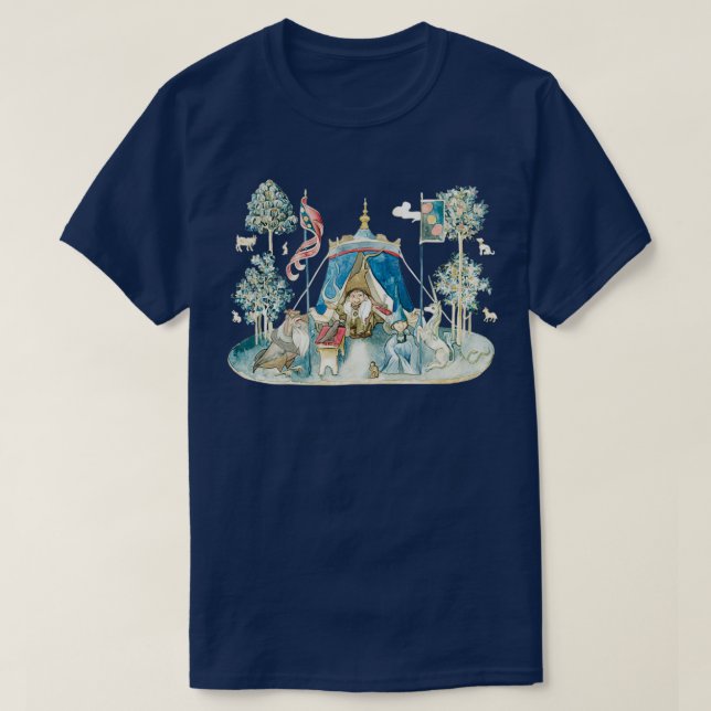 The Last Unicorn Two Sides of Magic medieval desig T-Shirt (Design Front)