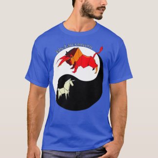 The Last Unicorn Yin Yang Origami T-Shirt