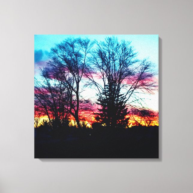 THE LAST WINTER SKY canvas Print (Front)