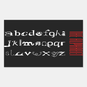 The Latin Alphabet Stickers