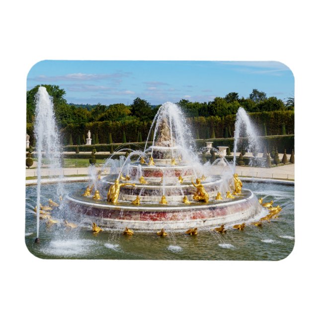 The Latona Fountain in the gardens of Versailles Magnet (Horizontal)