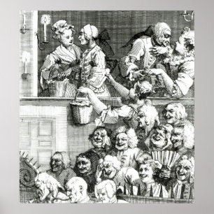 The Laughing Audience, 1733 Poster