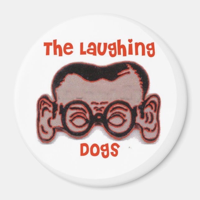The Laughing Dogs Joe Head Magnet (Front)
