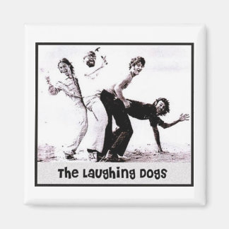 The Laughing Dogs Retro Magnet