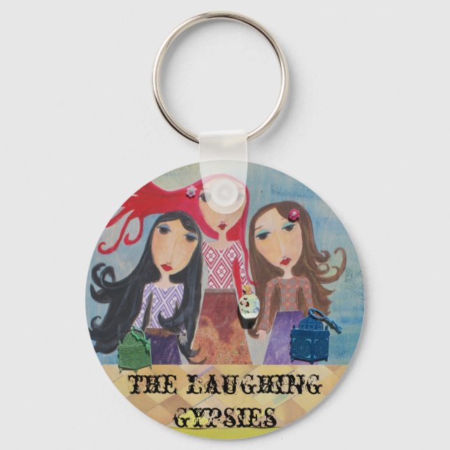the laughing gypsies key ring (Front)