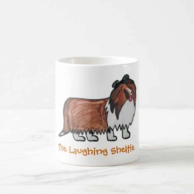 The Laughing Sable Sheltie Coffee Mug (Center)