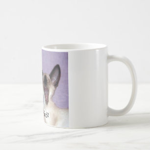 The Laughing Siamese "Who Fluffed" Mug