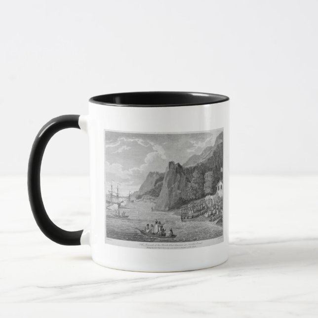 The Launch of the North West America at Nootka Sou Mug (Left)
