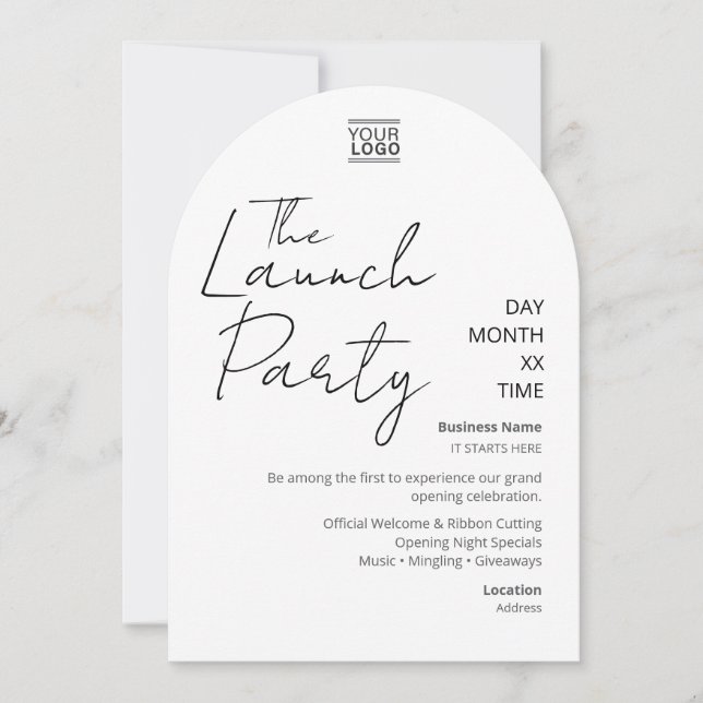 The Launch Party Invitation (Front)