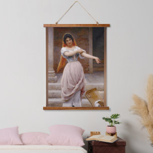 The Laundress by Eugen von Blaas Hanging Tapestry