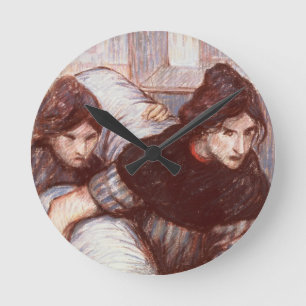 The Laundresses, 1898 (pastel on canvas) Round Clock